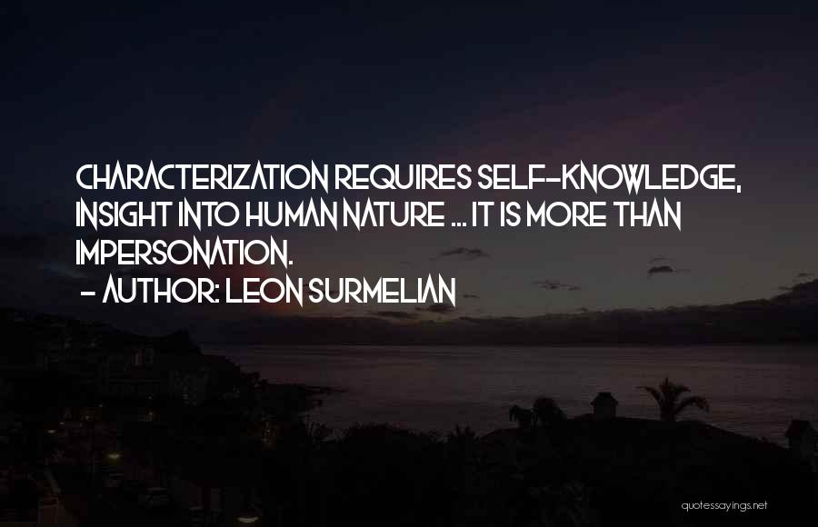 Self Insight Quotes By Leon Surmelian