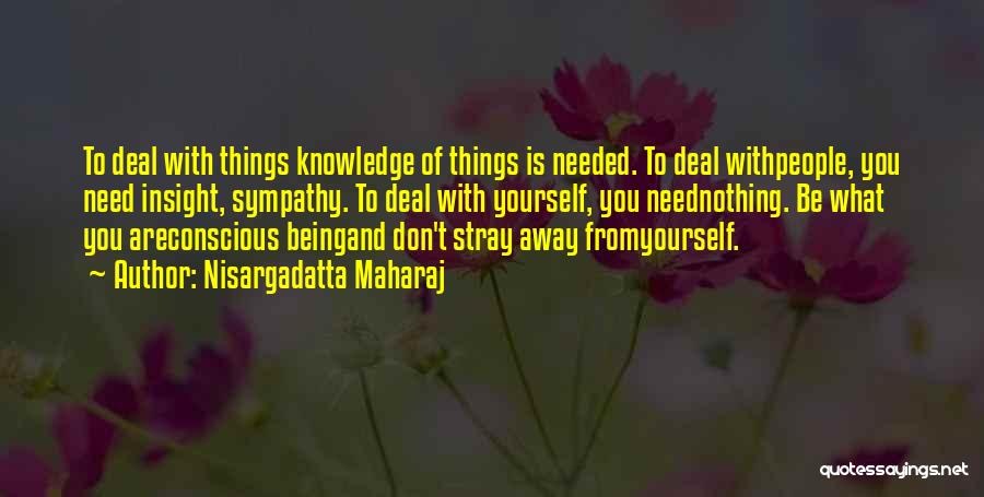 Self Insight Quotes By Nisargadatta Maharaj