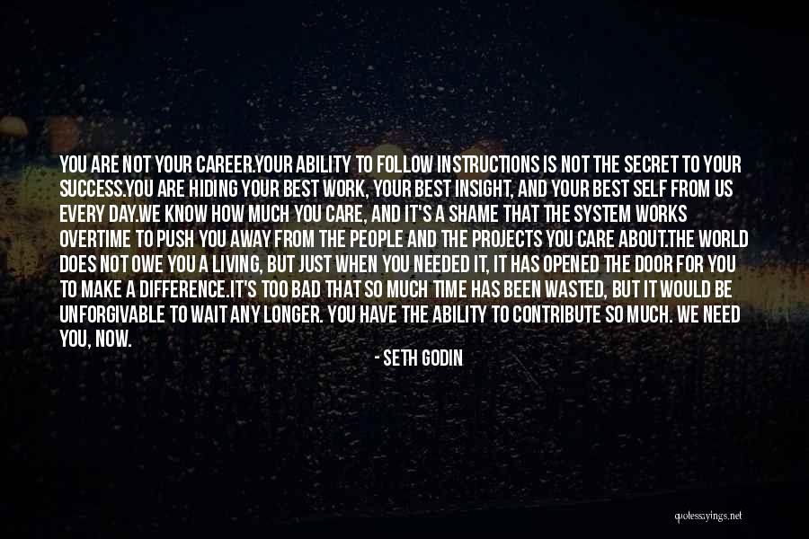 Self Insight Quotes By Seth Godin