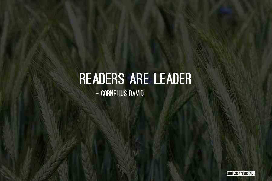 Self Leader Quotes By Cornelius David Self Leader Quotes By Cornelius David