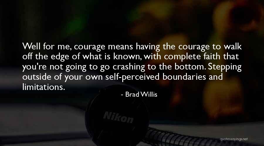 Self Limitations Quotes By Brad Willis