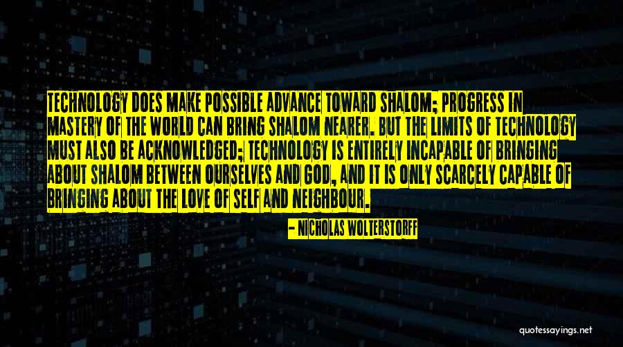 Self Love And God Quotes By Nicholas Wolterstorff