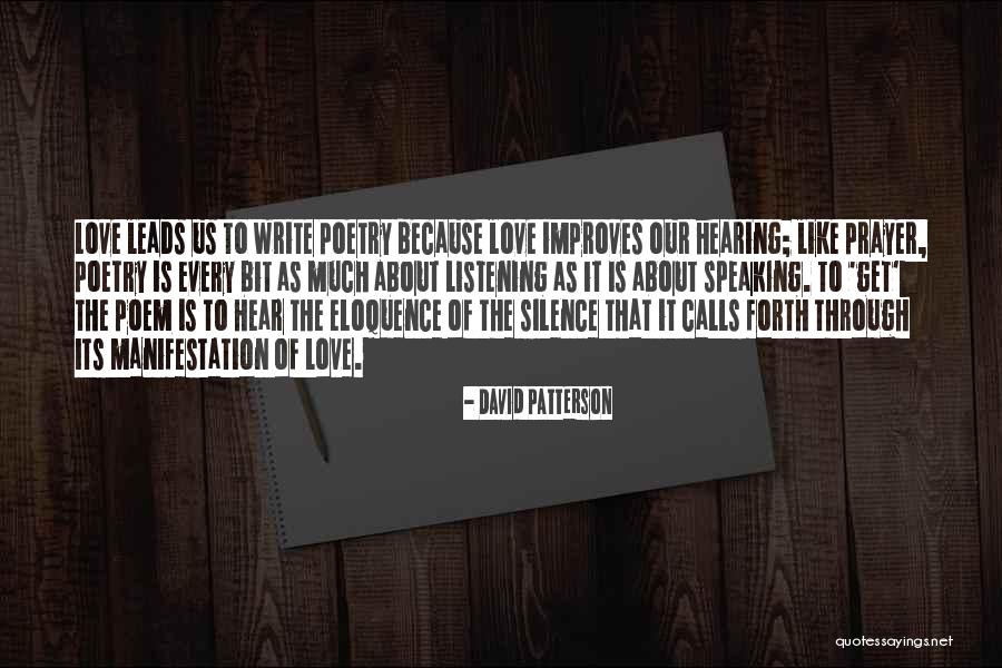 Self Love Poems Quotes By David Patterson