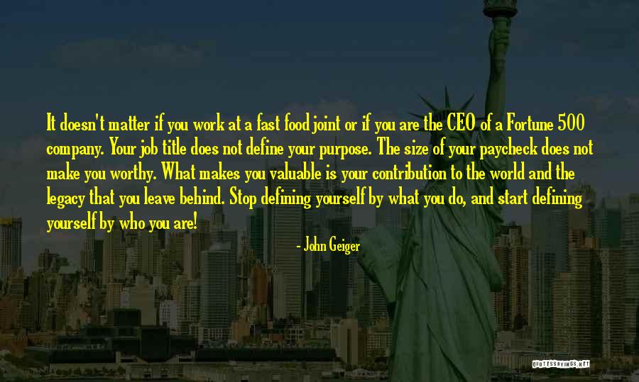 Self Love Purpose Quotes By John Geiger Self Love Purpose Quotes By John Geiger