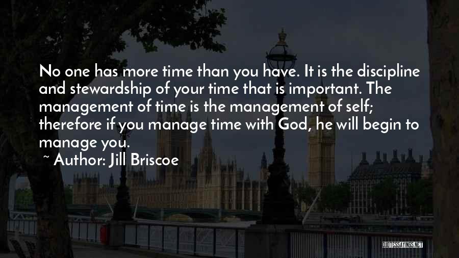 Self Management Quotes By Jill Briscoe