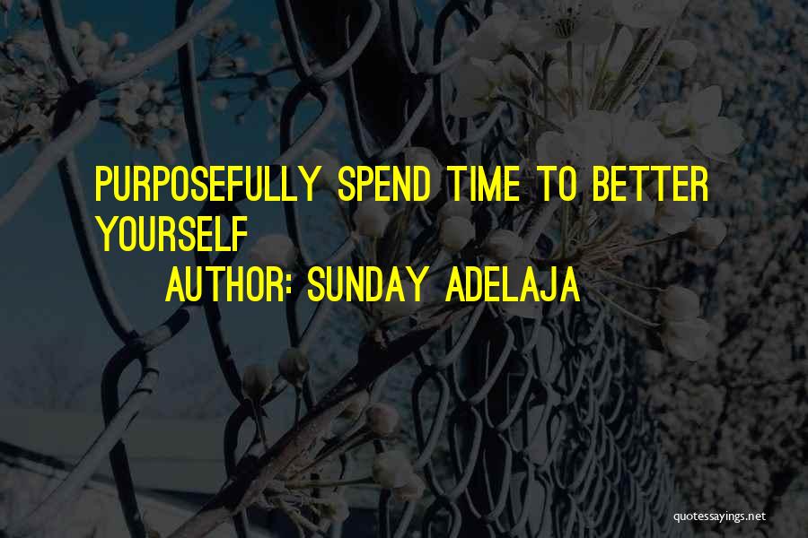 Self Management Quotes By Sunday Adelaja