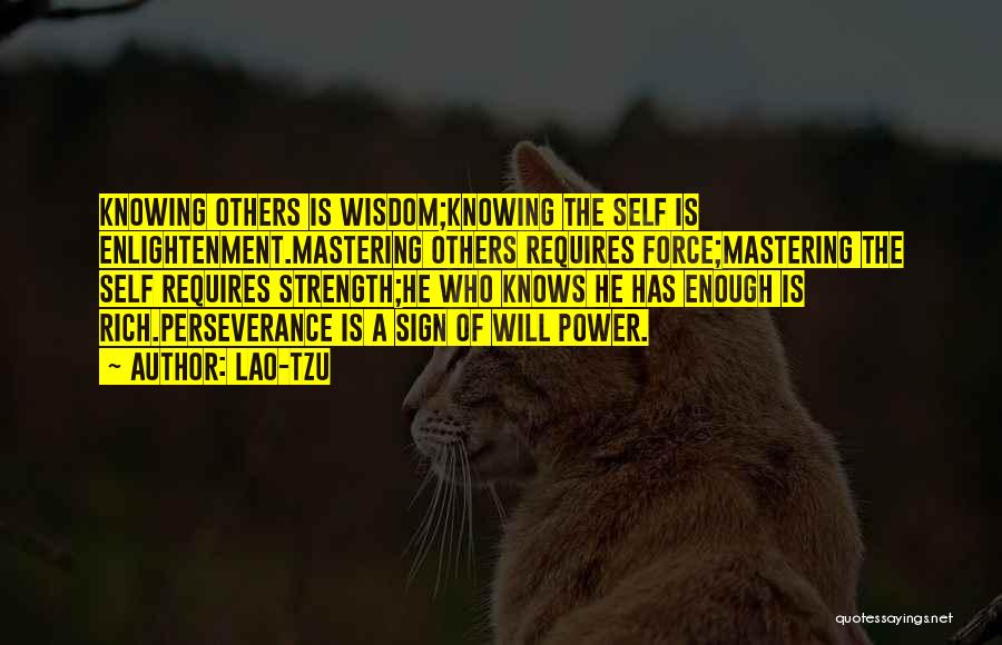 Self Mastering Quotes By Lao-Tzu