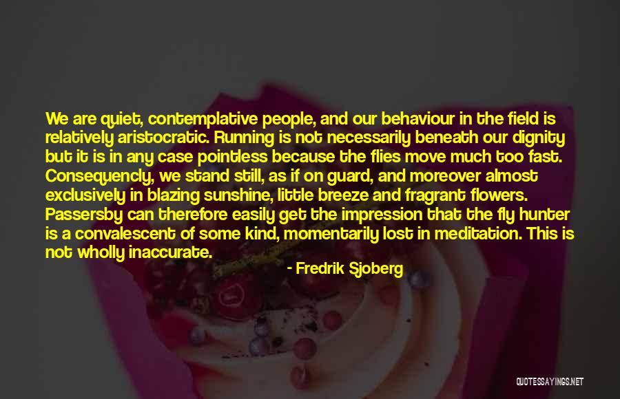 Self Meditation Quotes By Fredrik Sjoberg