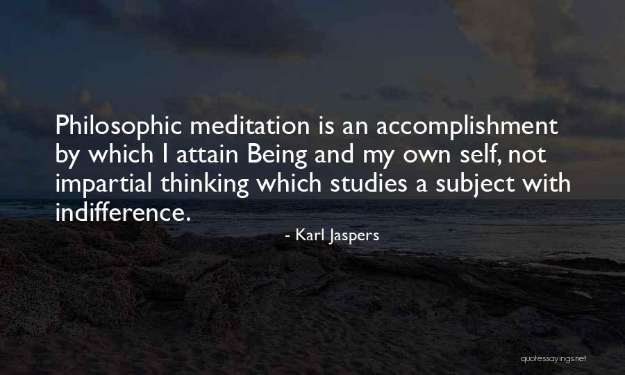 Self Meditation Quotes By Karl Jaspers