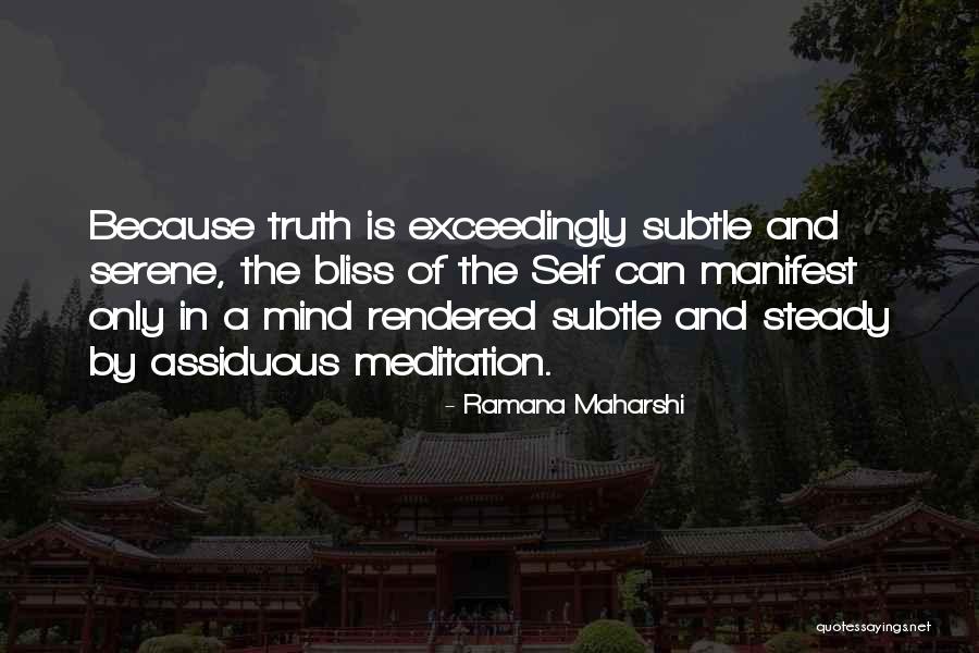 Self Meditation Quotes By Ramana Maharshi