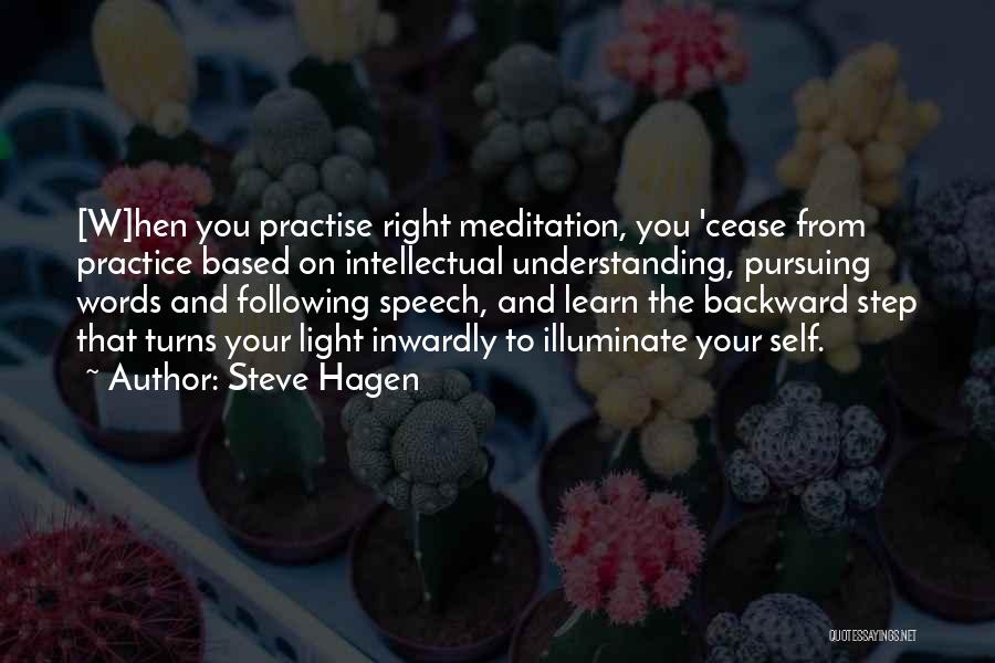 Self Meditation Quotes By Steve Hagen