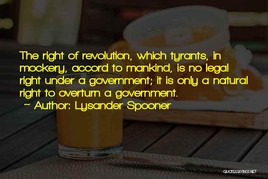 Self Mockery Quotes By Lysander Spooner