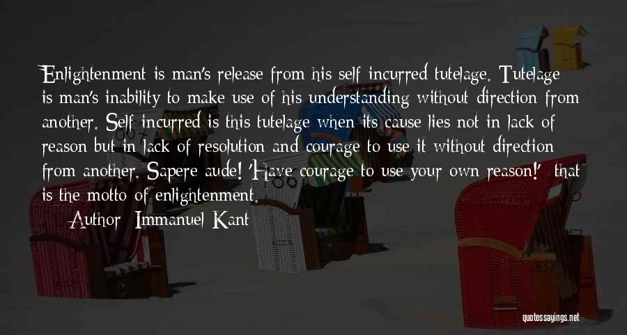Self Own Quotes By Immanuel Kant