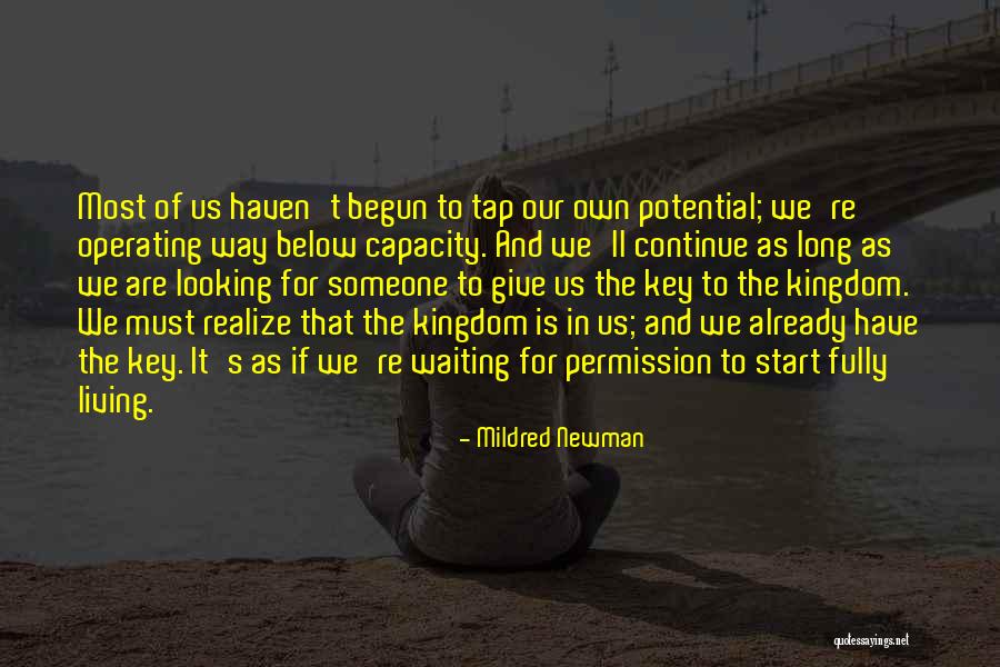 Self Permission Quotes By Mildred Newman Self Permission Quotes By Mildred Newman