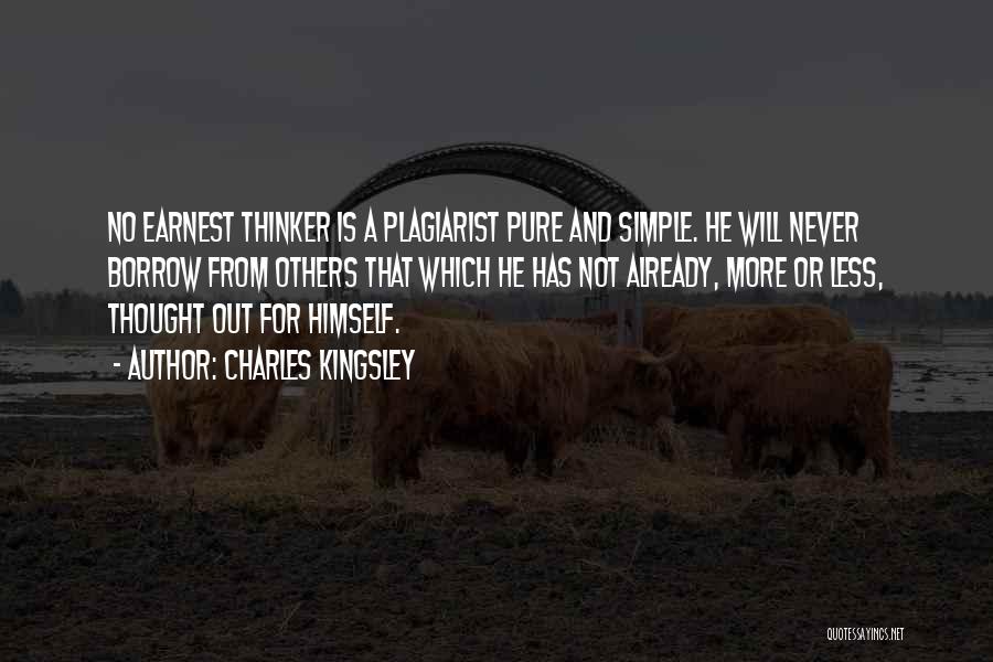 Self Plagiarism Quotes By Charles Kingsley