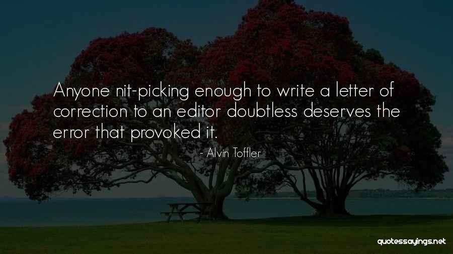 Self Provoked Quotes By Alvin Toffler