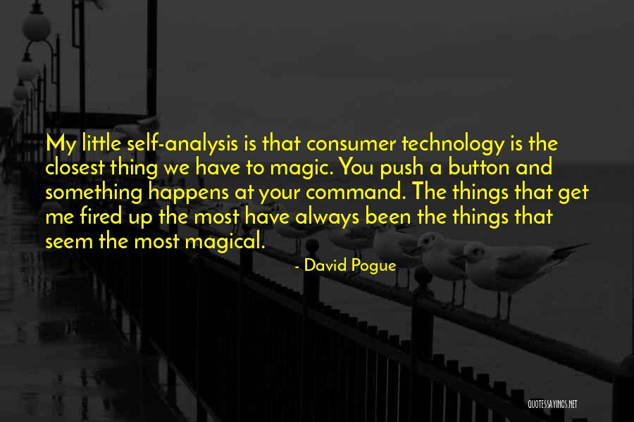 Self Push Quotes By David Pogue