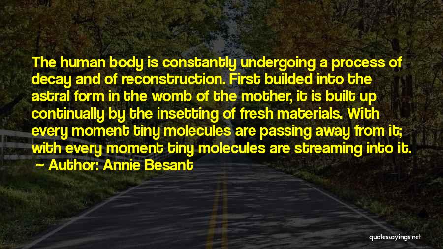 Self Reconstruction Quotes By Annie Besant