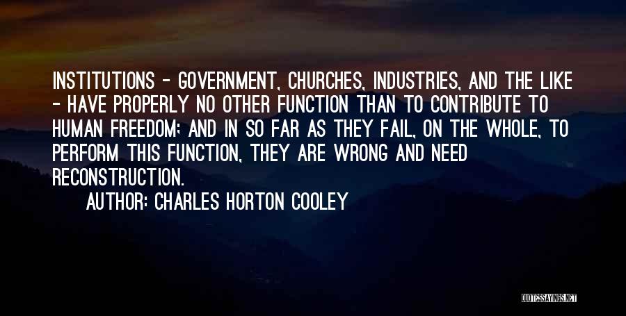 Self Reconstruction Quotes By Charles Horton Cooley