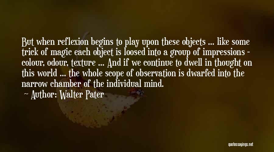 Self Reflexion Quotes By Walter Pater