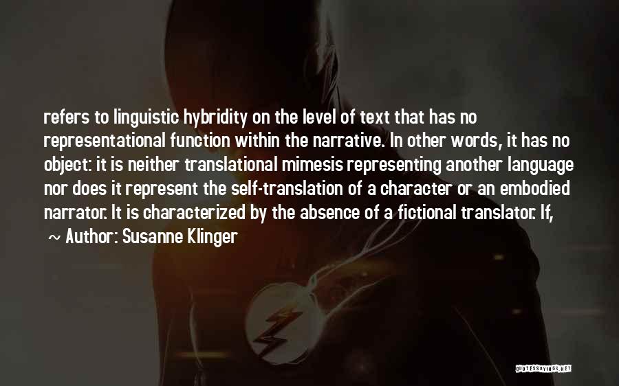 Self Representing Quotes By Susanne Klinger