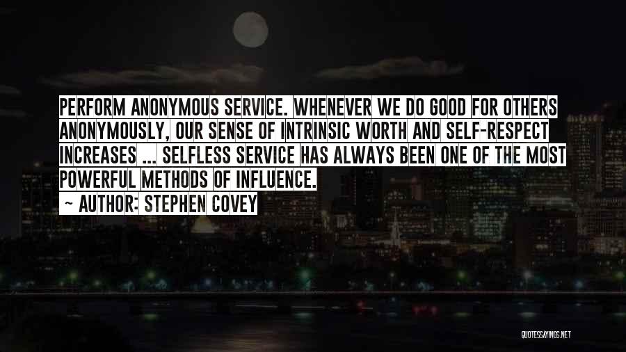 Self Respect And Self Worth Quotes By Stephen Covey