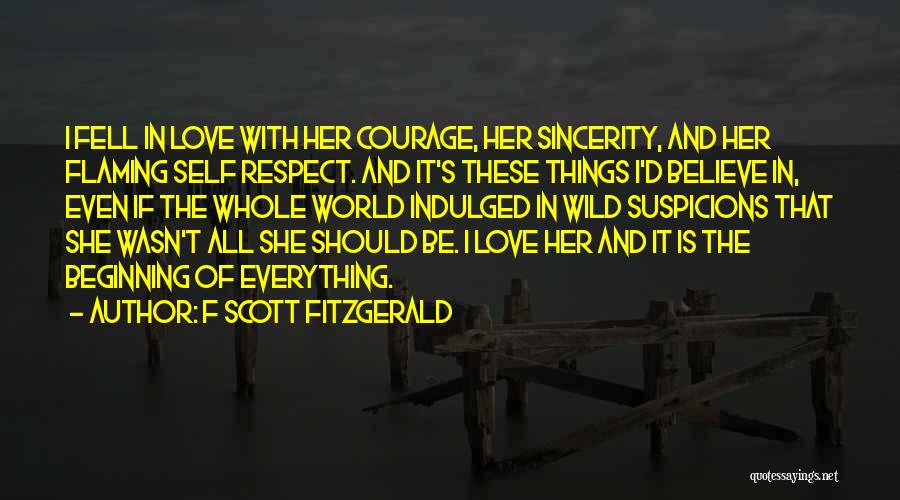 Self Respect Love Quotes By F Scott Fitzgerald