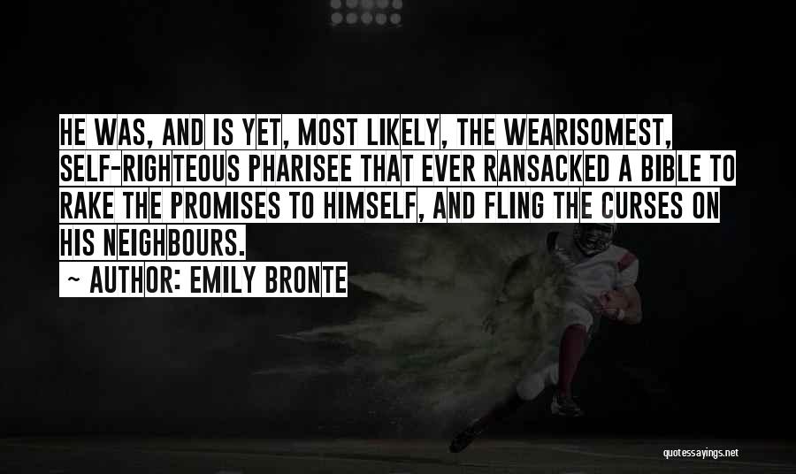 Self Righteous Bible Quotes By Emily Bronte