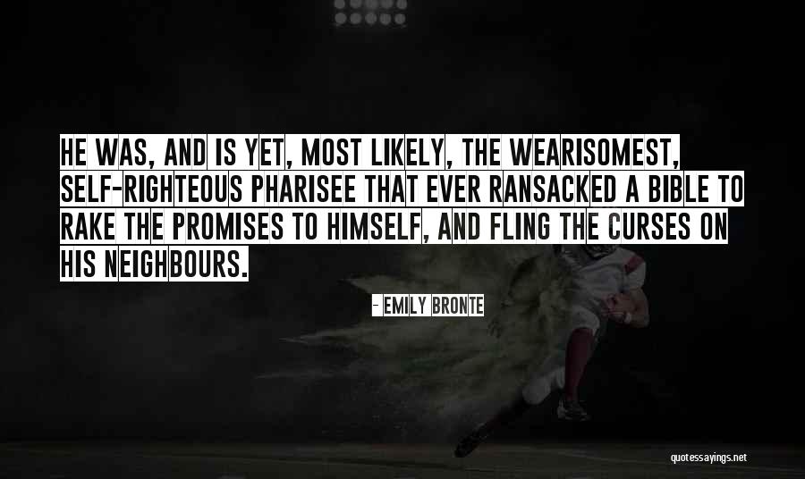 Self Righteous Bible Quotes By Emily Bronte