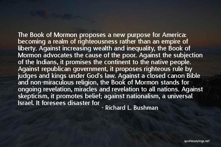 Self Righteous Bible Quotes By Richard L. Bushman