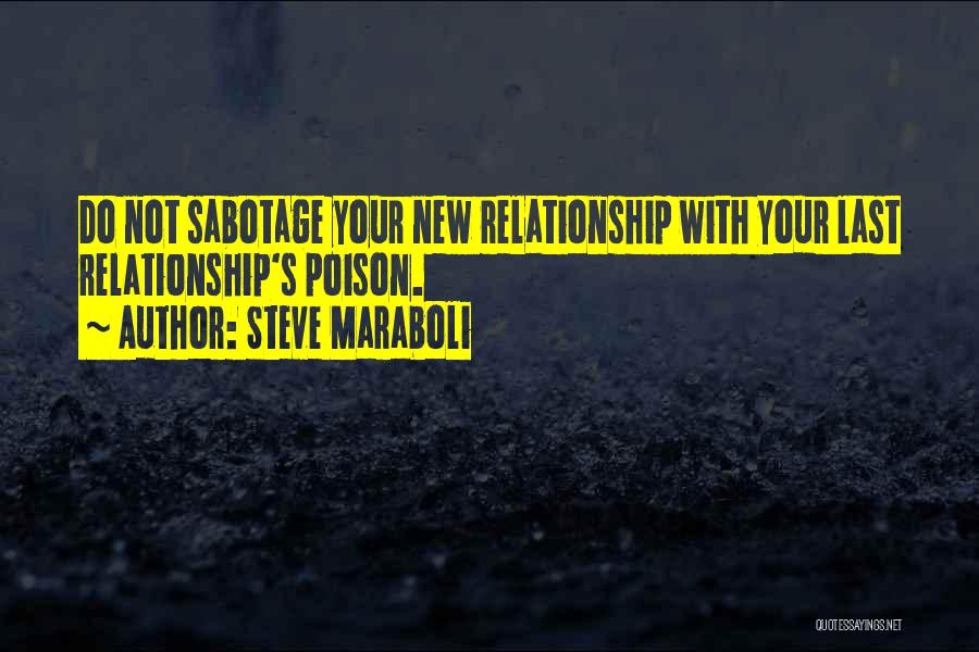 Self Sabotage Relationship Quotes By Steve Maraboli