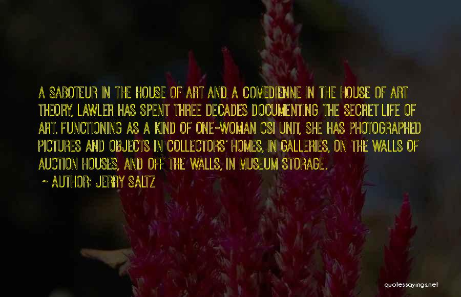 Self Saboteur Quotes By Jerry Saltz