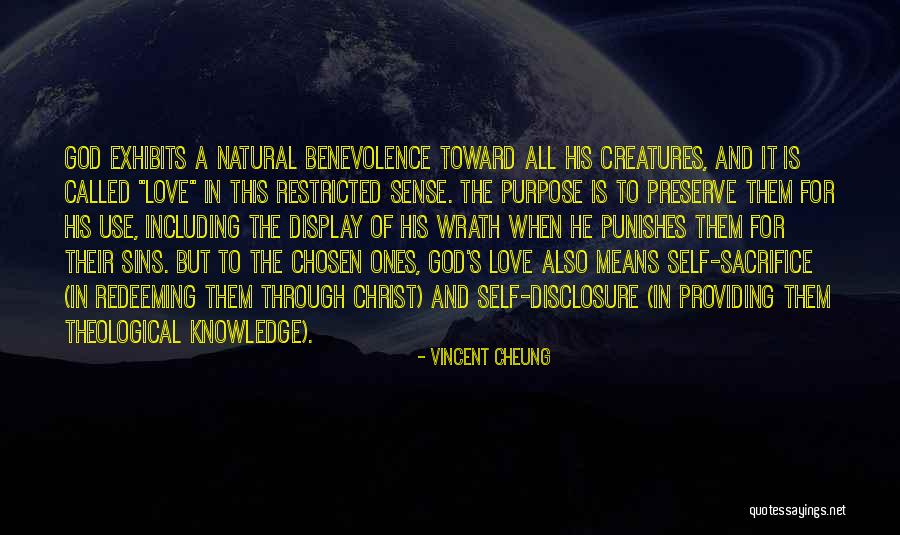 Self Sacrifice For Love Quotes By Vincent Cheung