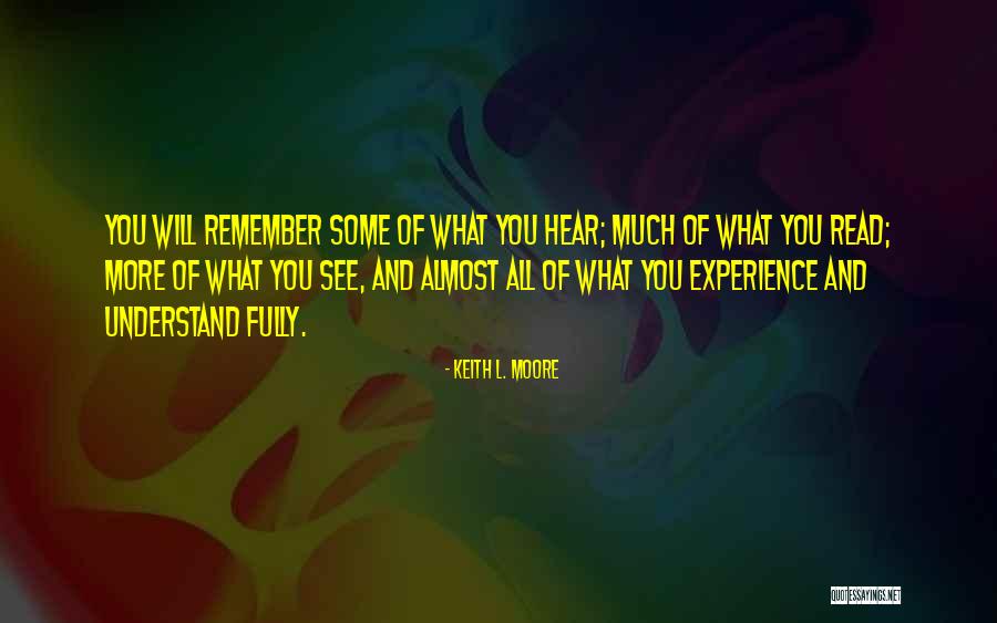 Self Sacrifice Marketing Quotes By Keith L. Moore Self Sacrifice Marketing Quotes By Keith L. Moore