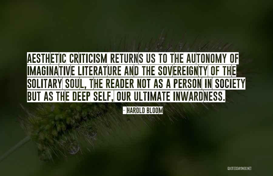 Self Sovereignty Quotes By Harold Bloom Self Sovereignty Quotes By Harold Bloom