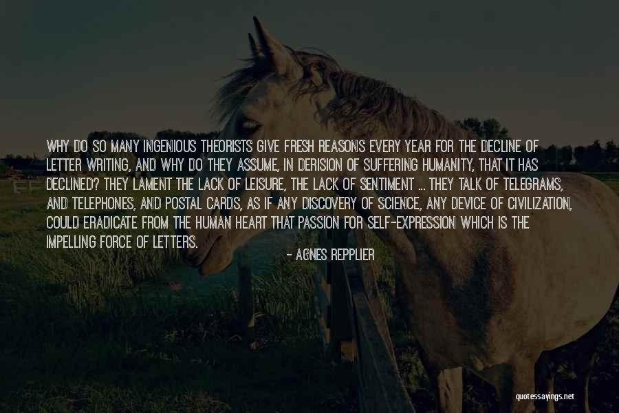Self Suffering Quotes By Agnes Repplier Self Suffering Quotes By Agnes Repplier