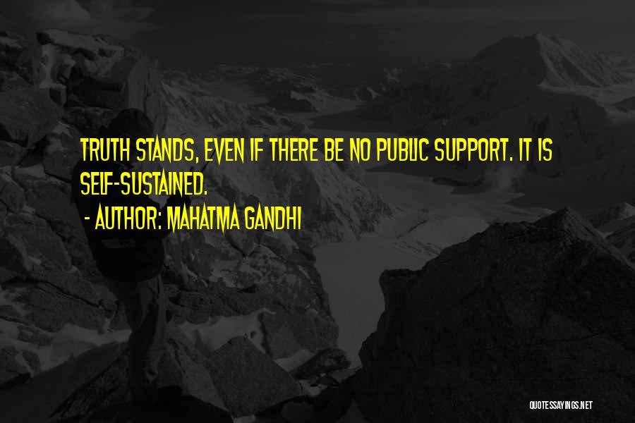 Self Sustained Quotes By Mahatma Gandhi