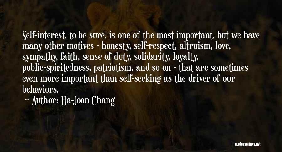 Self Sympathy Quotes By Ha-Joon Chang