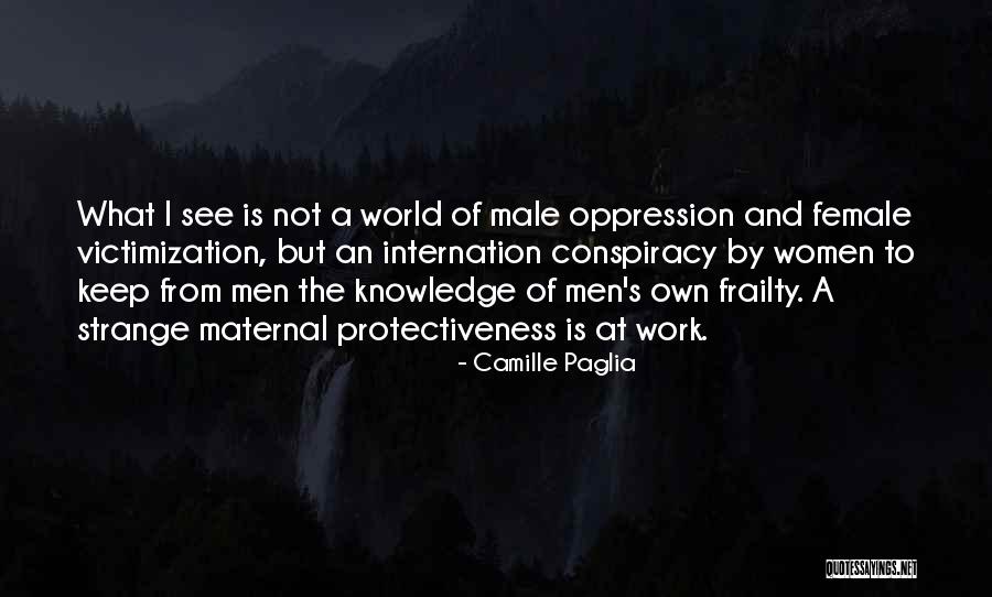 Self Victimization Quotes By Camille Paglia