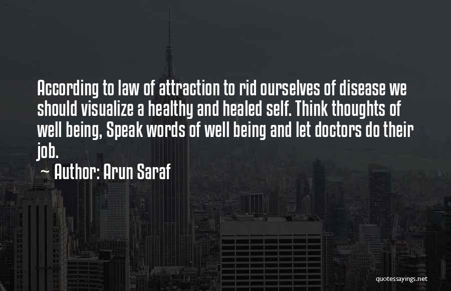 Self Well Being Quotes By Arun Saraf