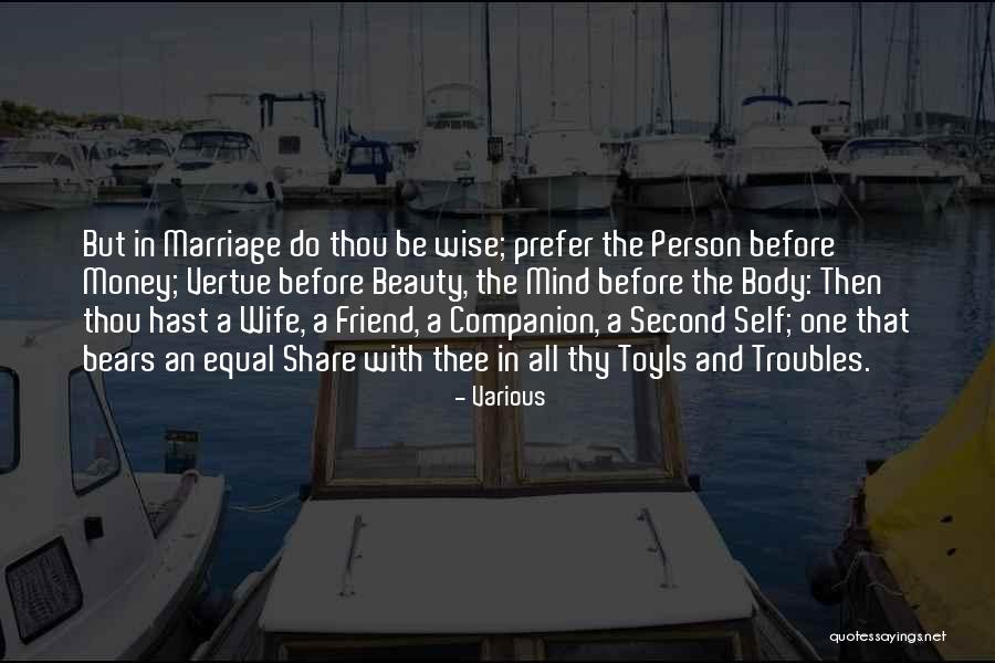 Self With Wife Quotes By Various Self With Wife Quotes By Various