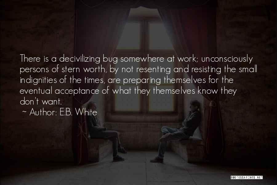 Self Worth And Acceptance Quotes By E.B. White
