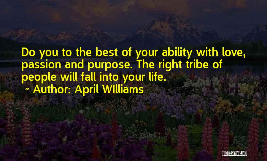 Self Worth And Love Quotes By April WIlliams