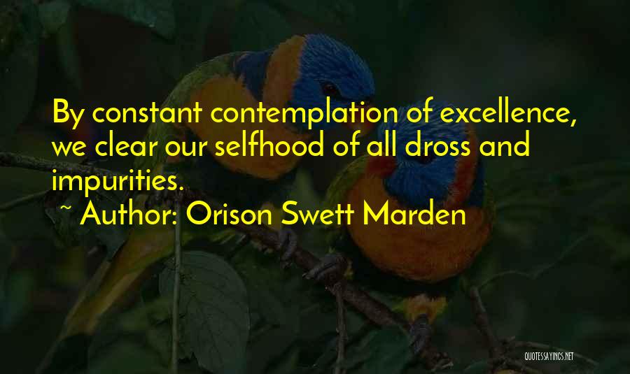 Selfhood Quotes By Orison Swett Marden