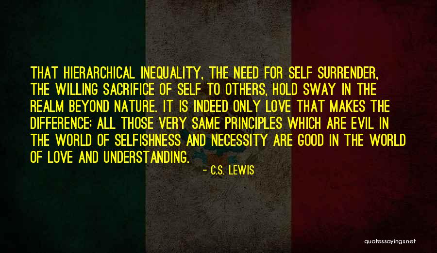 Selfishness And Love Quotes By C.S. Lewis