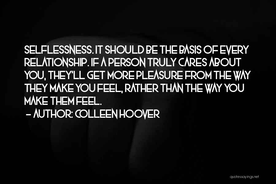 Selfless Giving Quotes By Colleen Hoover