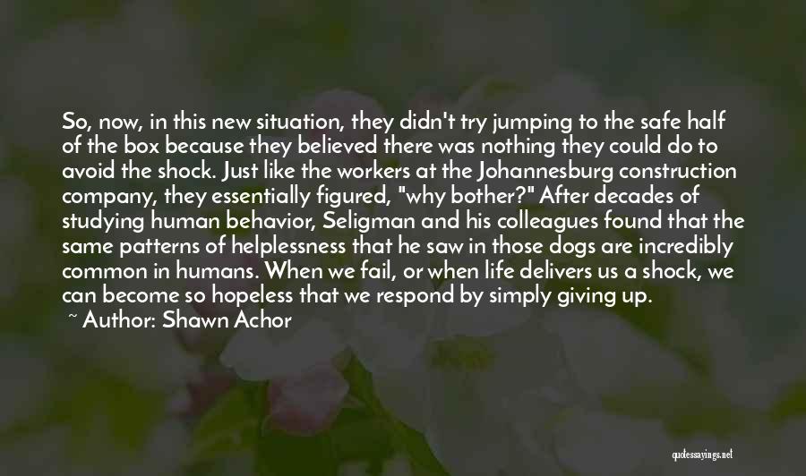 Seligman Quotes By Shawn Achor