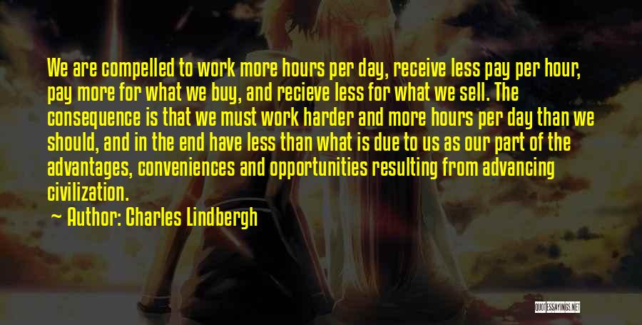 Sell Hard Quotes By Charles Lindbergh