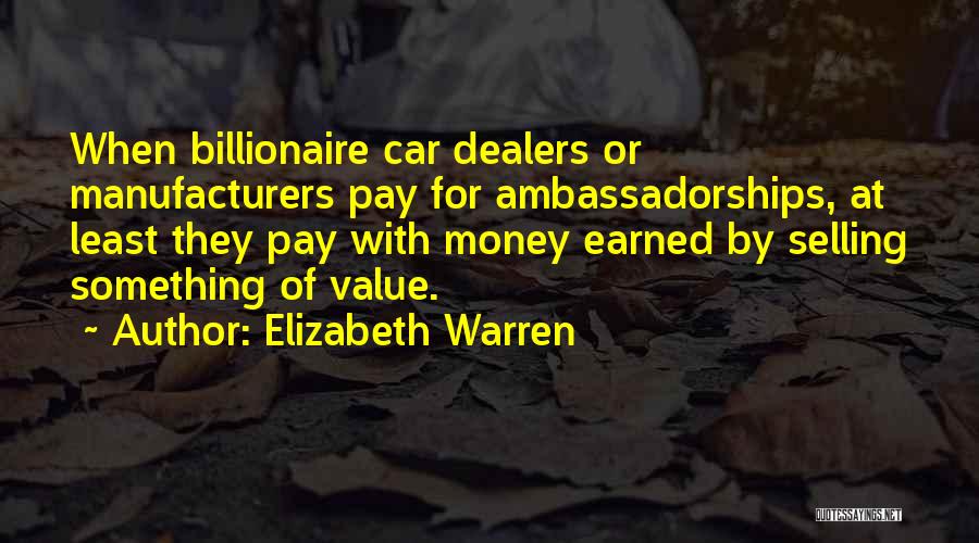 Selling A Car Quotes By Elizabeth Warren