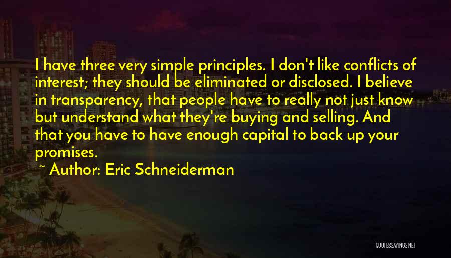 Selling And Buying Quotes By Eric Schneiderman
